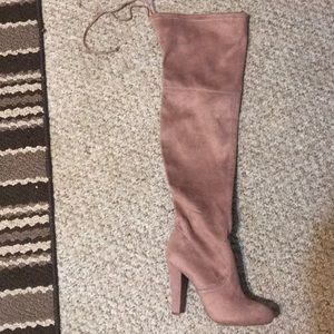 Boots - pink/rose suede - new size 7